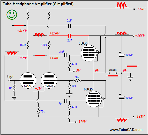 Tube Headphone Amplifier Schematic Typo
